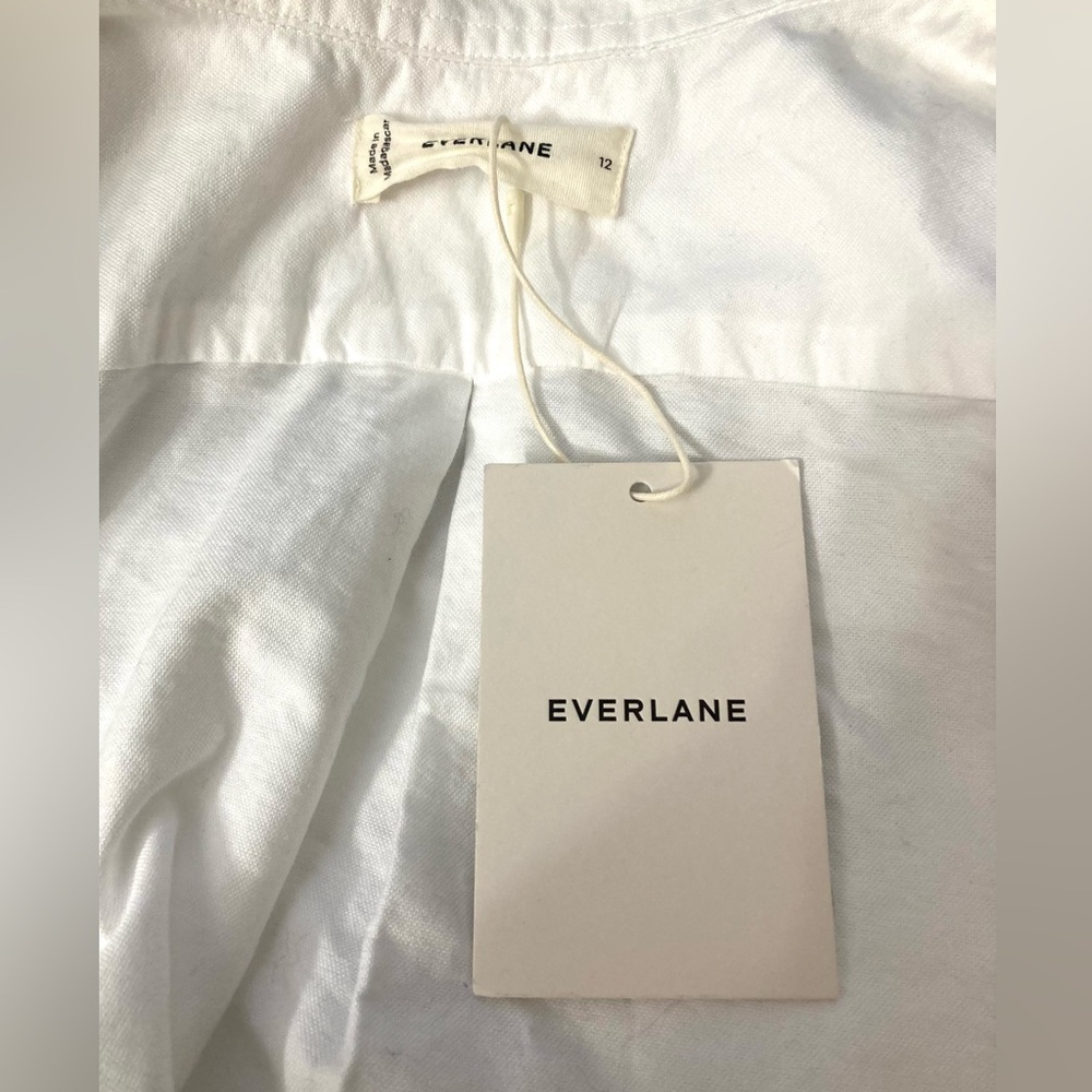 Everlane The Relaxed Oxford Shirt In White Size 12 - Picture 12 of 15